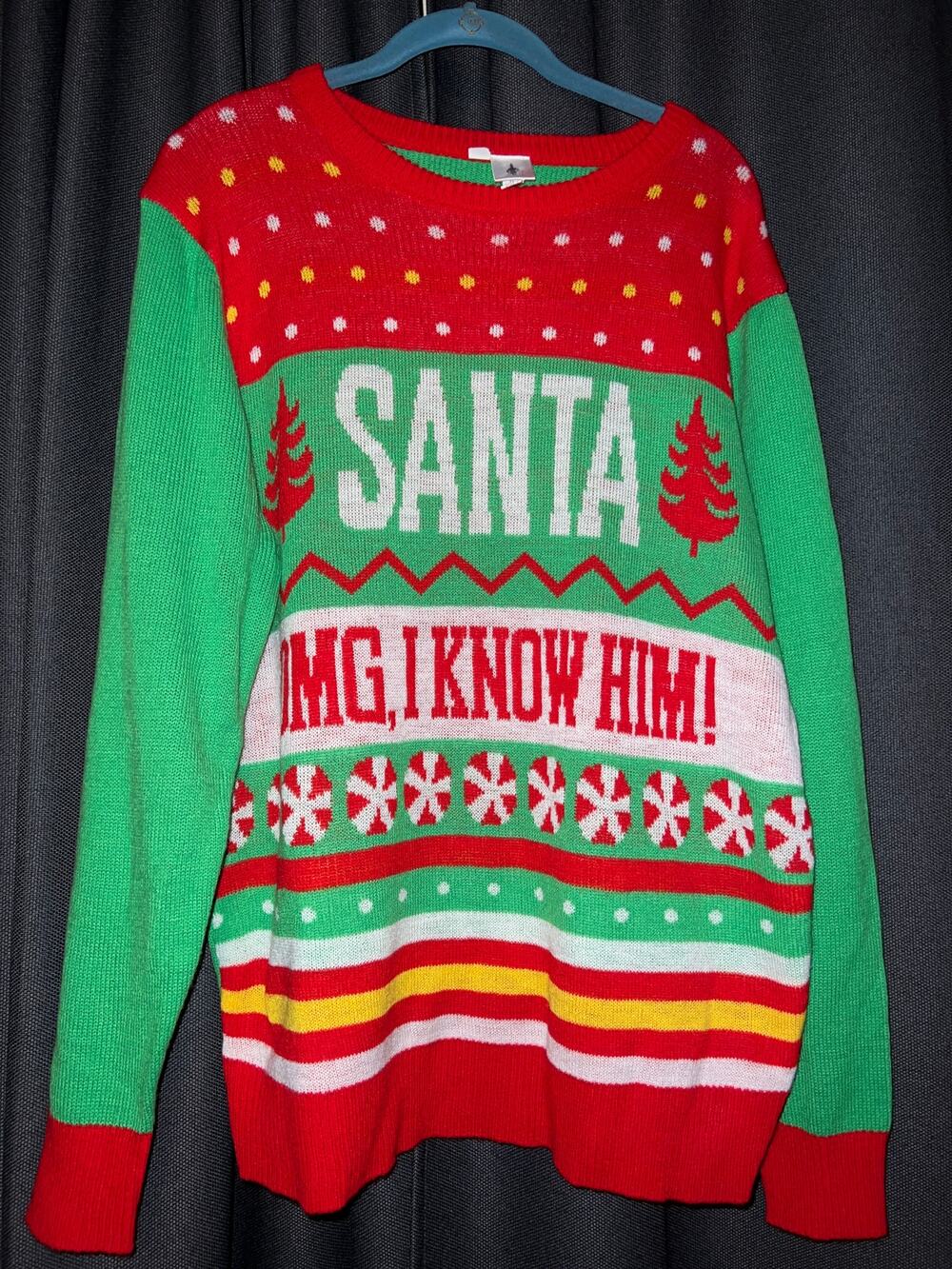 Ugly Christmas Sweater Xmas Size Large Elf